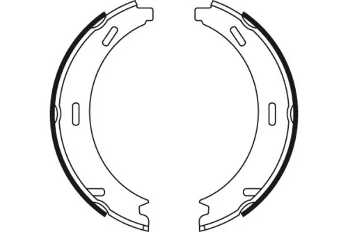 TRW Brake Shoe Set, parking brake (GS8481)