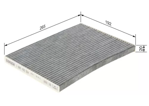 BOSCH Filter, cabin air (1987435554)
