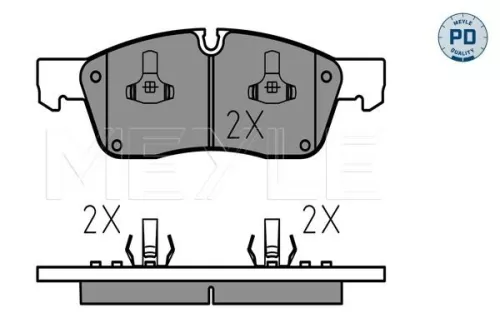 MEYLE Brake Pad Set, disc brake (0252519021/PD)