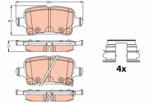 Brake Pad Set, disc brake