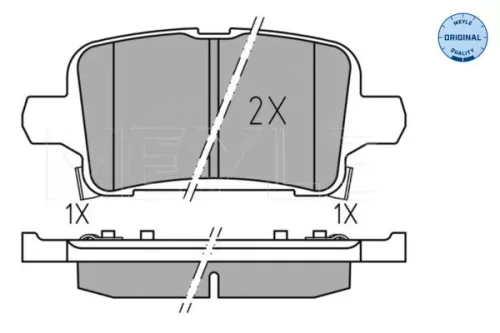MEYLE Brake Pad Set, disc brake (0252212917)