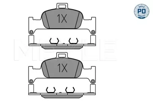 MEYLE Brake Pad Set, disc brake (0252240216/PD)