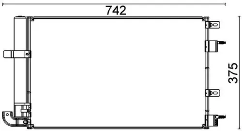 MAHLE Condenser, air conditioning (AC703000P)