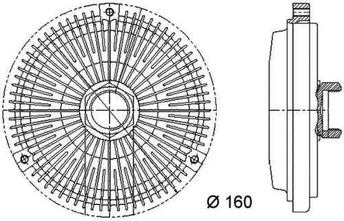 MAHLE Clutch, radiator fan (CFC76000P)