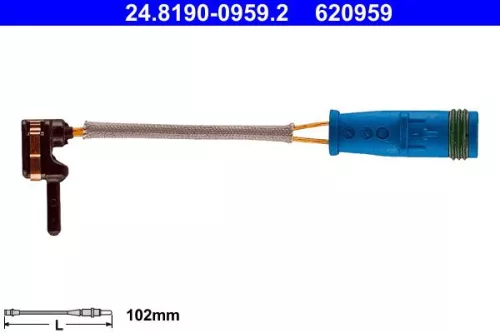 Warning Contact, brake pad wear