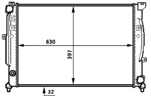 MAHLE Radiator, engine cooling (CR423000S)