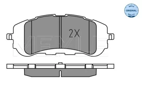 MEYLE Brake Pad Set, disc brake (0252589518)