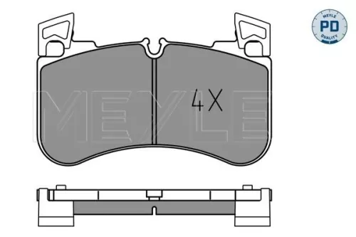 MEYLE Brake Pad Set, disc brake (0252058117/PD)