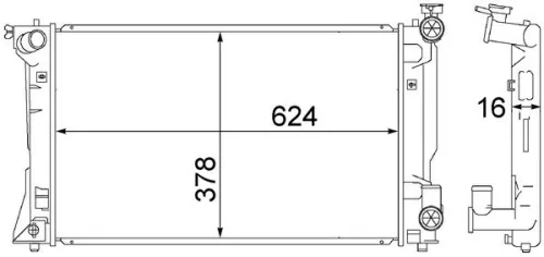 Radiator, engine cooling