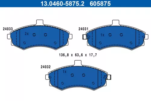 Brake Pad Set, disc brake