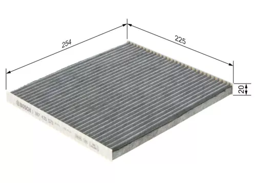 BOSCH Filter, cabin air (1987435572)