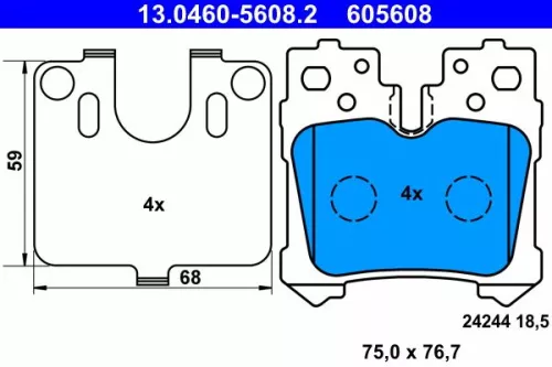 Brake Pad Set, disc brake