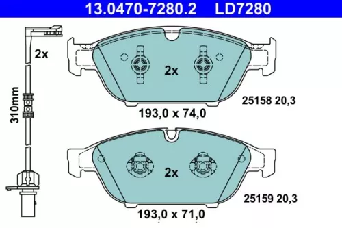 Brake Pad Set, disc brake