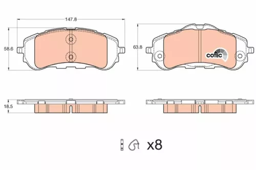 Brake Pad Set, disc brake