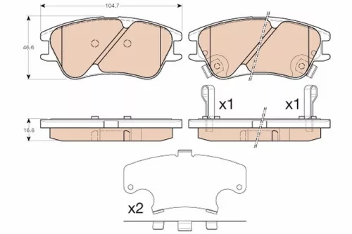 Brake Pad Set, disc brake
