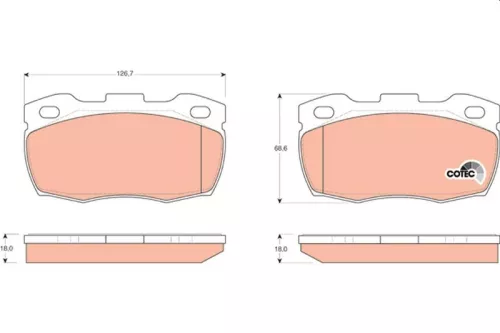 Brake Pad Set, disc brake