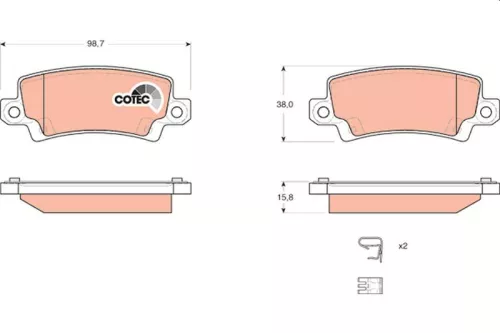 Brake Pad Set, disc brake