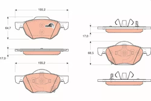 Brake Pad Set, disc brake