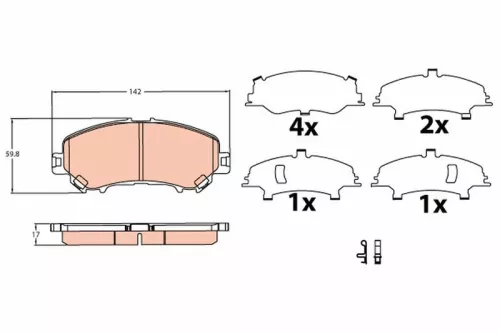 Brake Pad Set, disc brake