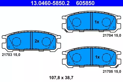 Brake Pad Set, disc brake