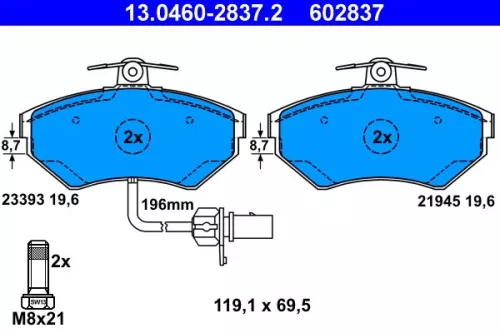 Brake Pad Set, disc brake