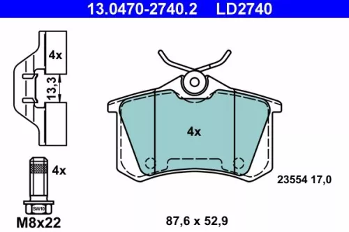 Brake Pad Set, disc brake