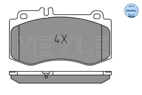 MEYLE Brake Pad Set, disc brake (0252497618)