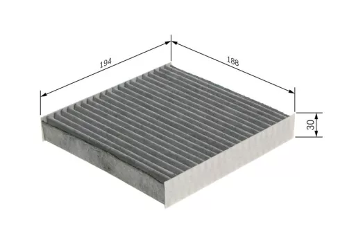 BOSCH Filter, cabin air (1987435589)