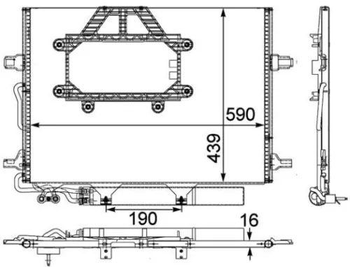 MAHLE Condenser, air conditioning (AC453000P)