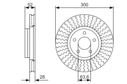 BOSCH Brake Disc (0986479D38)