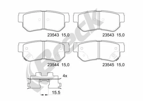 Brake Pad Set, disc brake