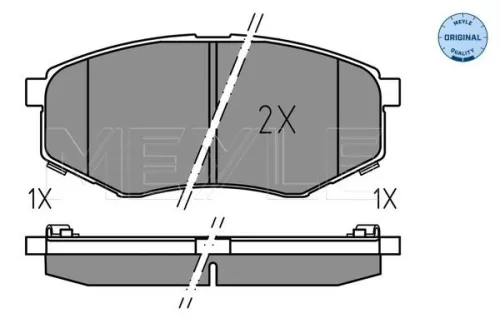 MEYLE Brake Pad Set, disc brake (0252518718)
