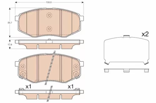 Brake Pad Set, disc brake