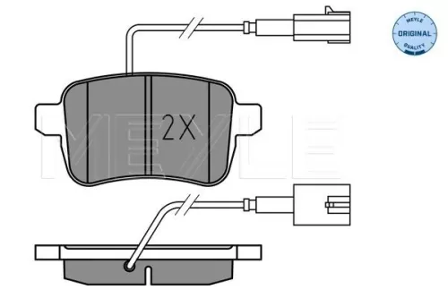 MEYLE Brake Pad Set, disc brake (0252515617)