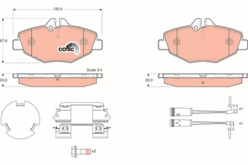 Brake Pad Set, disc brake