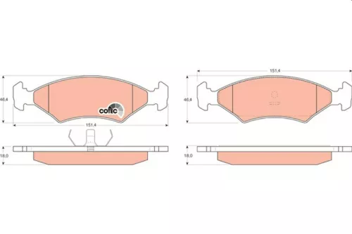 Brake Pad Set, disc brake