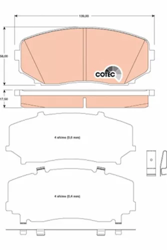 Brake Pad Set, disc brake