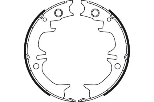 TRW Brake Shoe Set, parking brake (GS8714)