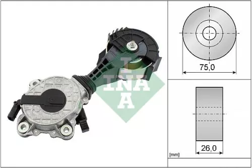 Schaeffler INA Deflection/Guide Pulley, V-ribbed belt (532046710)