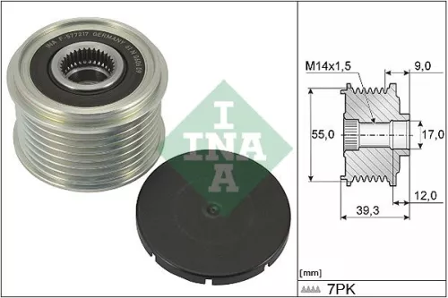 Schaeffler INA Tensioner Pulley, timing belt (531081510)