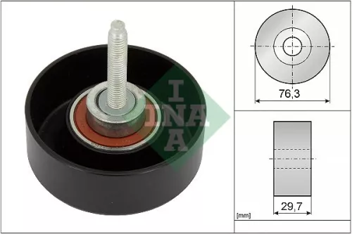 Deflection/Guide Pulley, V-ribbed belt