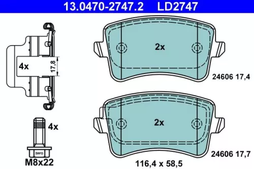 Brake Pad Set, disc brake