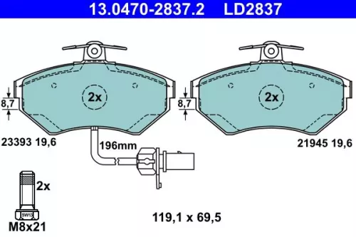 Brake Pad Set, disc brake