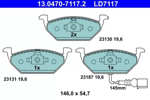 Brake Pad Set, disc brake