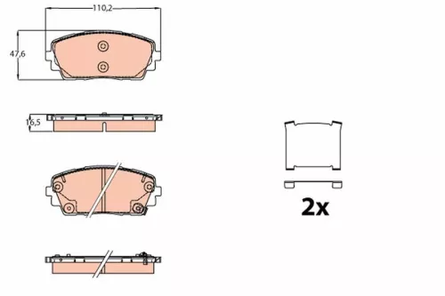 Brake Pad Set, disc brake