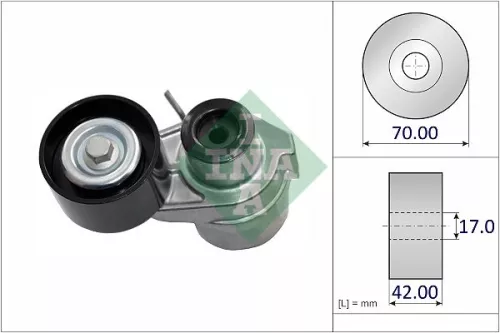 Schaeffler INA Belt Tensioner, V-ribbed belt (534057110)