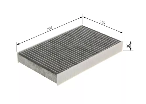 BOSCH Filter, cabin air (1987435574)