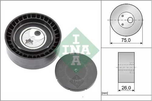 Schaeffler INA Deflection/Guide Pulley, V-ribbed belt (532090910)