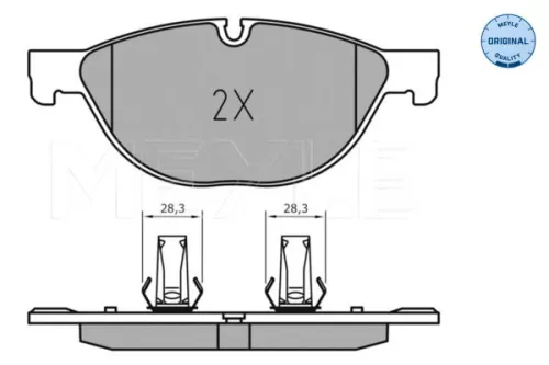 MEYLE Brake Pad Set, disc brake (0252389518)