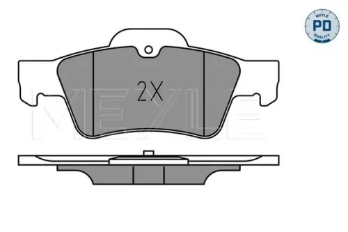 MEYLE Brake Pad Set, disc brake (0252333516/PD)
